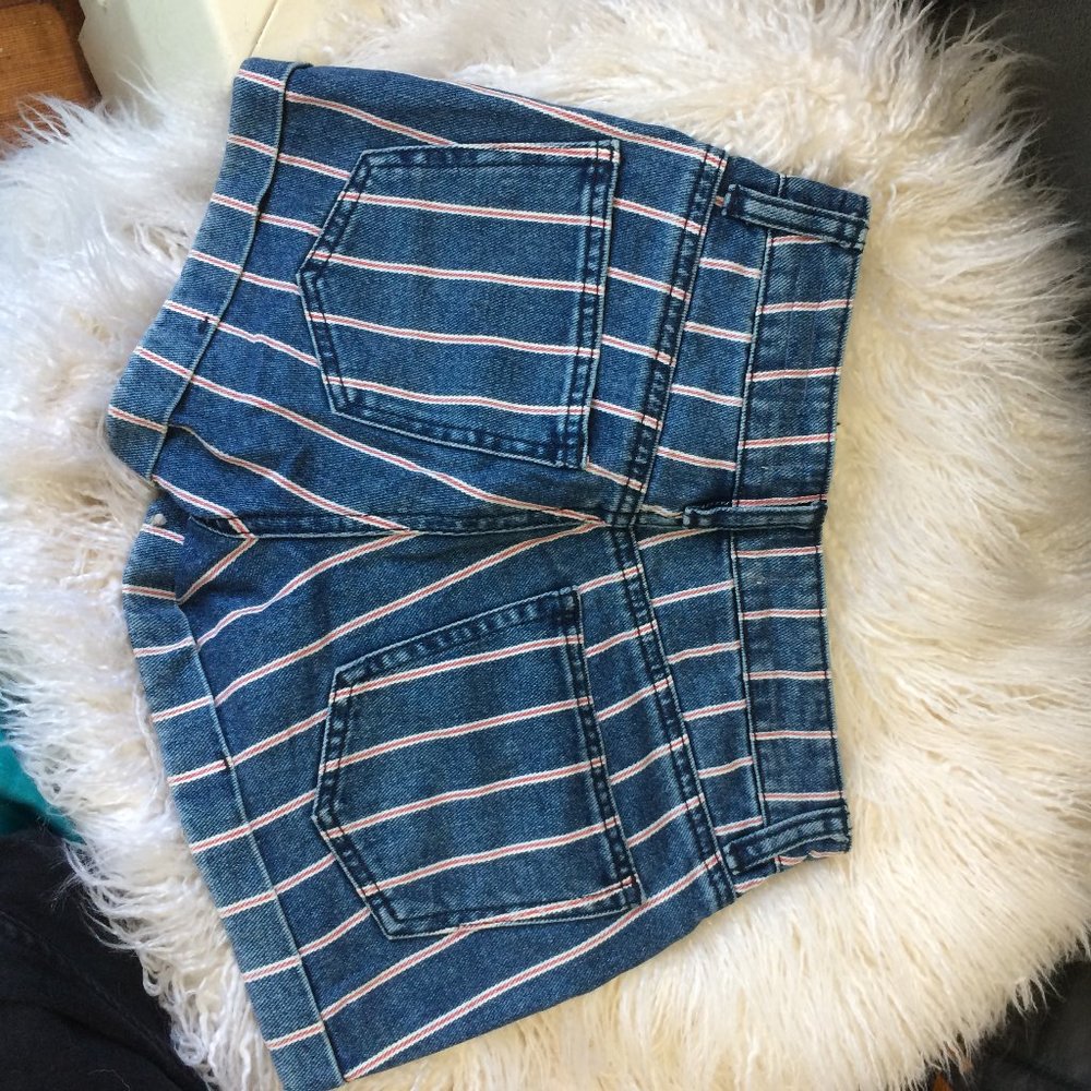 Pacsun Striped Mom Shorts